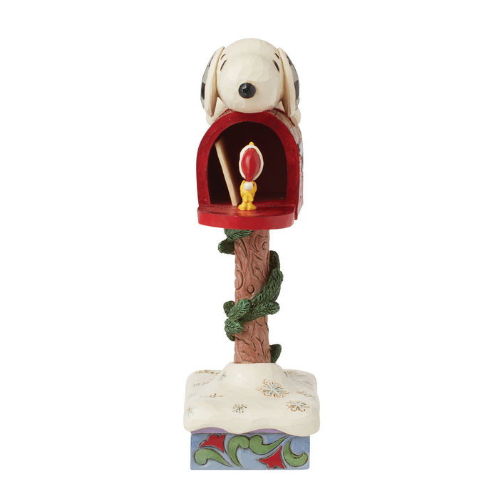 Snoopy & Woodstock Mailbox Figurine by Jim Shore