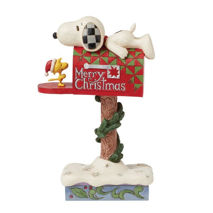 Snoopy & Woodstock Mailbox Figurine by Jim Shore