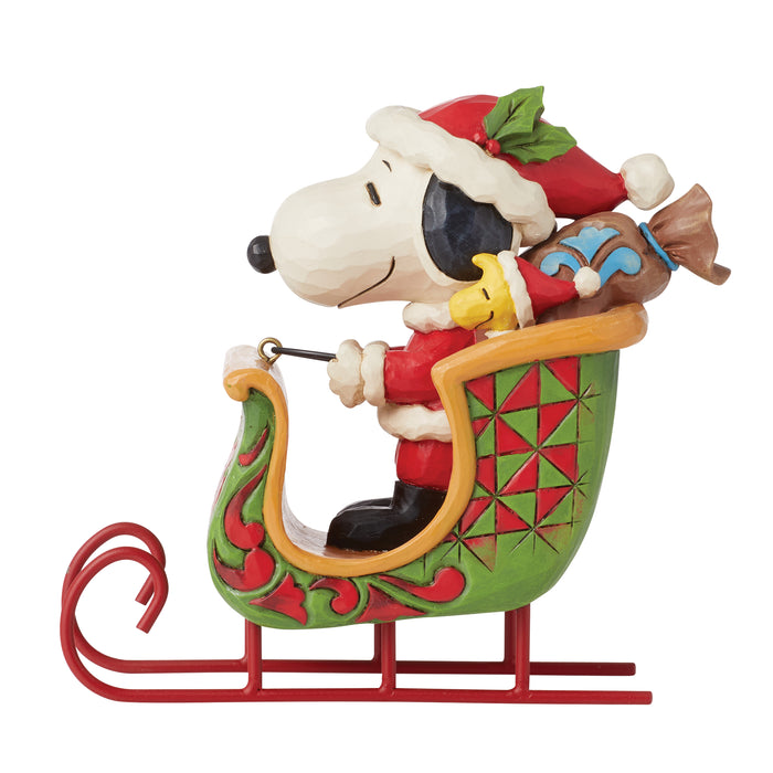 Snoopy & Woodstock in Sleigh by Jim Shore