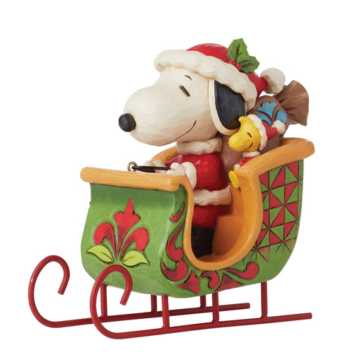 Snoopy & Woodstock in Sleigh by Jim Shore