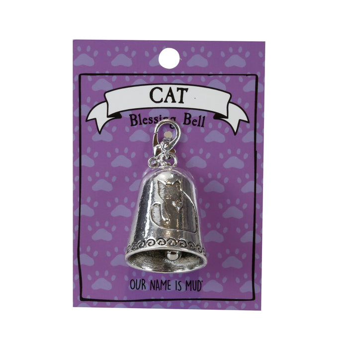 Cat Blessing Bell Charm Keychain