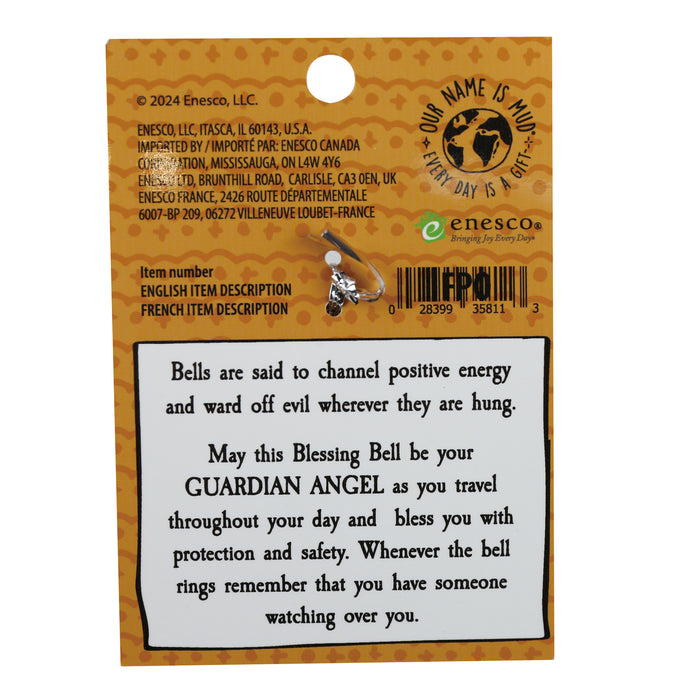 Guardian Angel Blessing Bell Charm Keychain