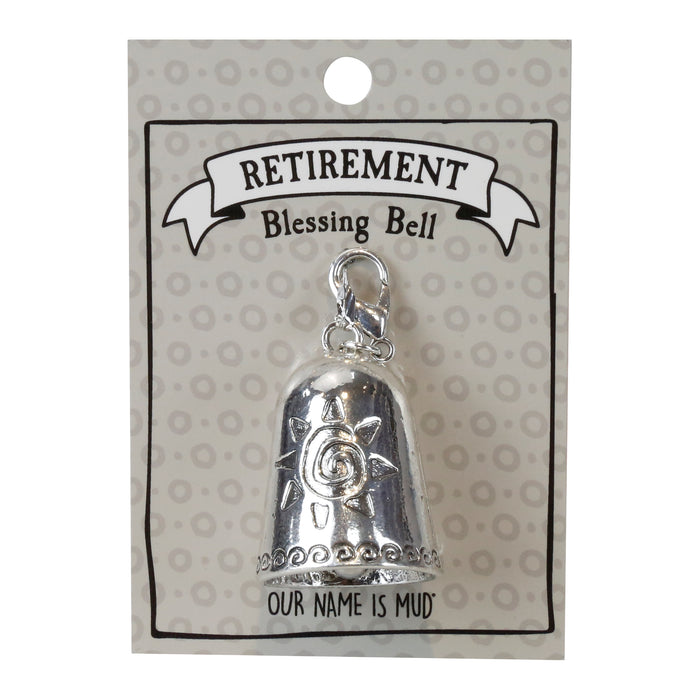 Retirement Blessing Bell Charm Keychain