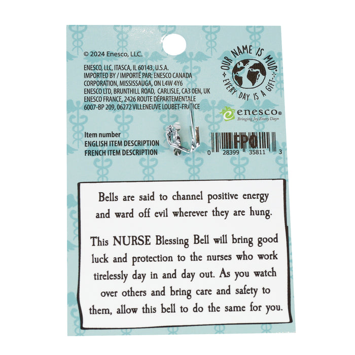 Nurse Blessing Bell Charm Keychain