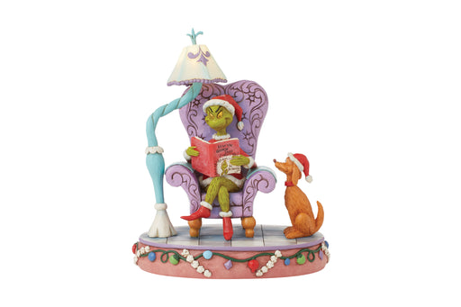 Grinch in Chair with Lamp by Jim Shore