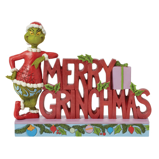 Grinch Merry Grinchmas Word by Jim Shore