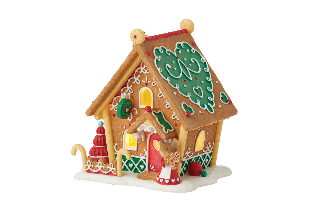 Tails with Heart Gingerbread House Mouse
