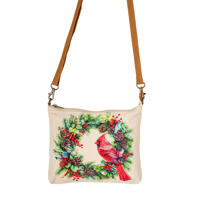 Cardinal Wreath Sling Crossbody