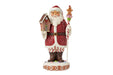 Santa With Gingerbread Staff Figurine by Jim Shore