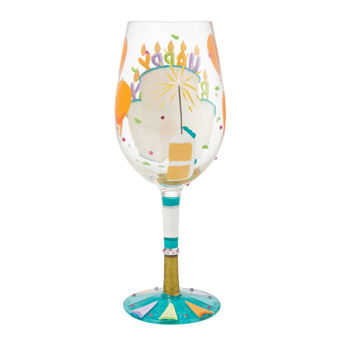 Birthday Slice Lolita Wine Glass