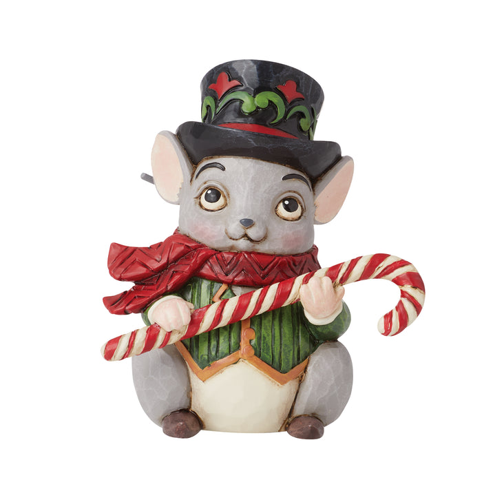 Mini Christmas Mouse Figurine by Jim Shore