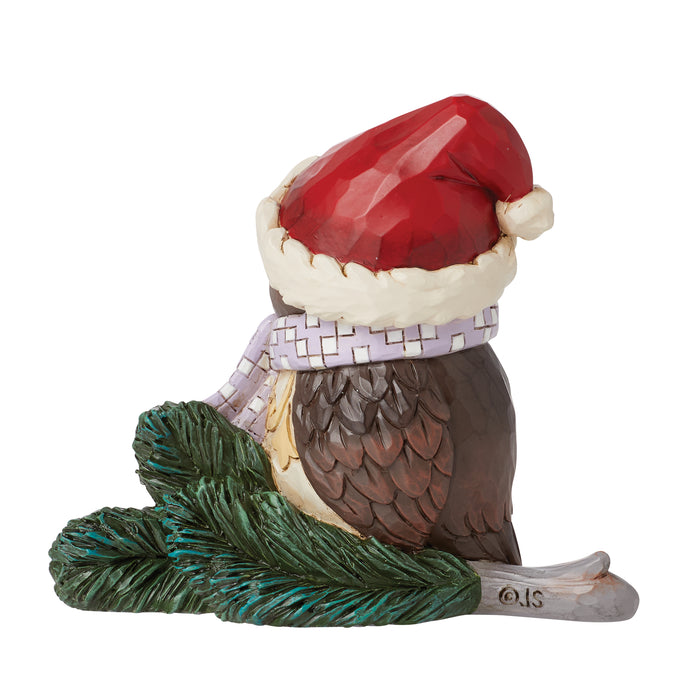 Mini Owl with Santa Hat Figurine by Jim Shore