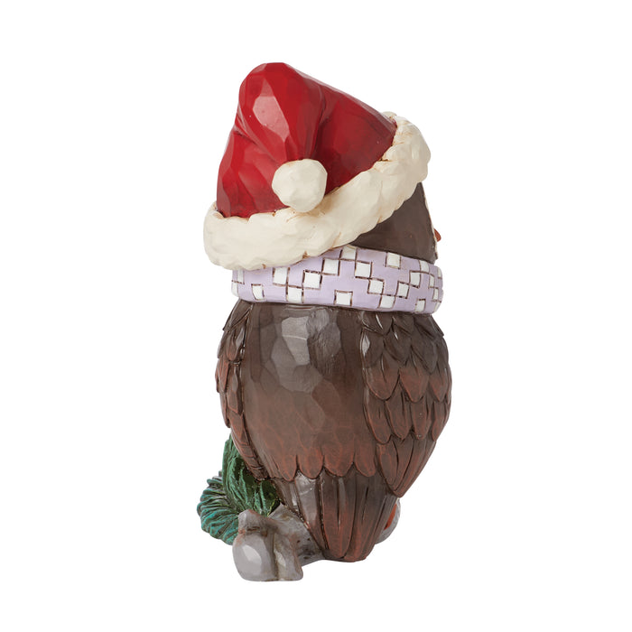 Mini Owl with Santa Hat Figurine by Jim Shore