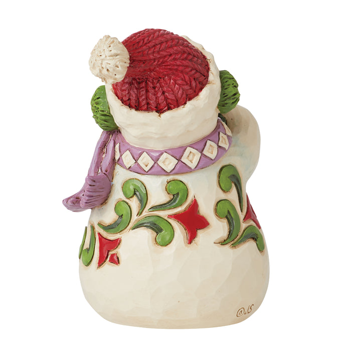 Mini Snowman Earmuffs Figurine by Jim Shore