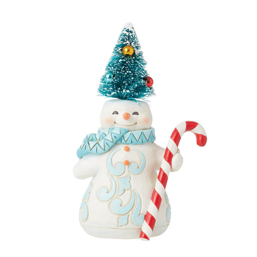 Pint Snowman Sisal Hat Figurine by Jim Shore