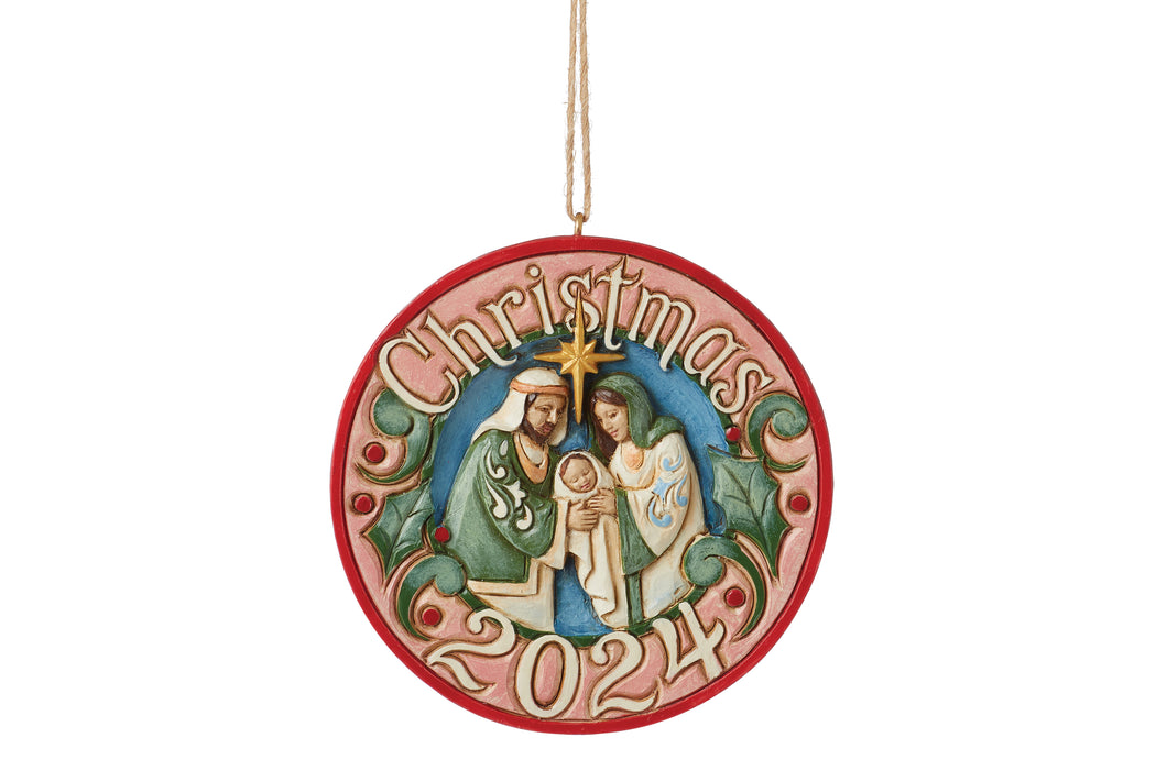 Annual 2024 Dated Holy Family Ornament by Jim Shore