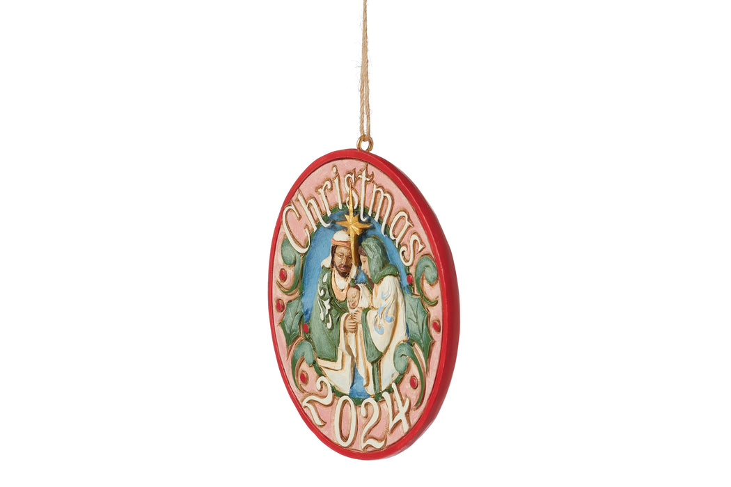 Annual 2024 Dated Holy Family Ornament by Jim Shore