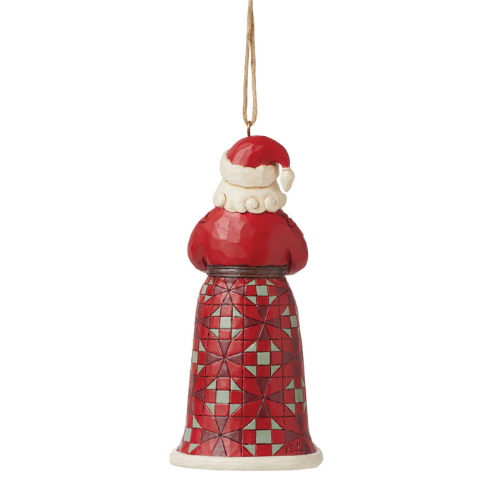 Santa with Tree in Skirt Ornament by Jim Shore