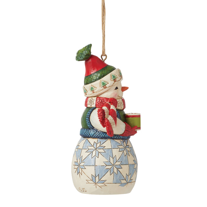 Snowman with Cocoa Ornament by Jim Shore