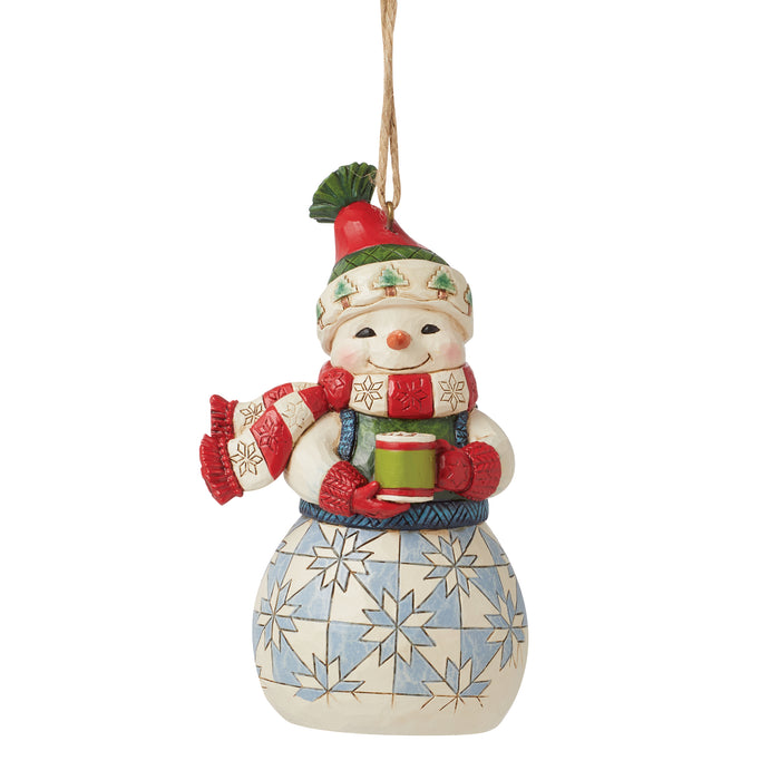 Snowman with Cocoa Ornament by Jim Shore