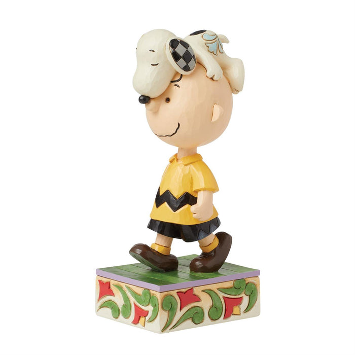 Snoopy on Charlie Brown's Head by Jim Shore