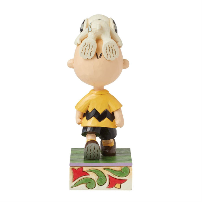 Snoopy on Charlie Brown's Head by Jim Shore