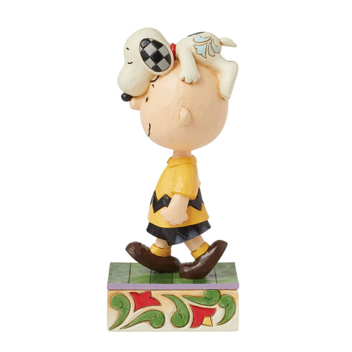 Snoopy on Charlie Brown's Head by Jim Shore