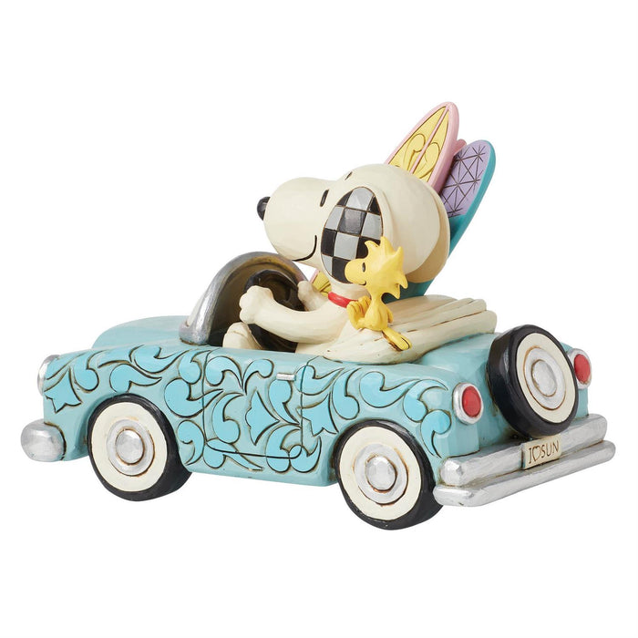 Snoopy & Woodstock in Surf Car by Jim Shore