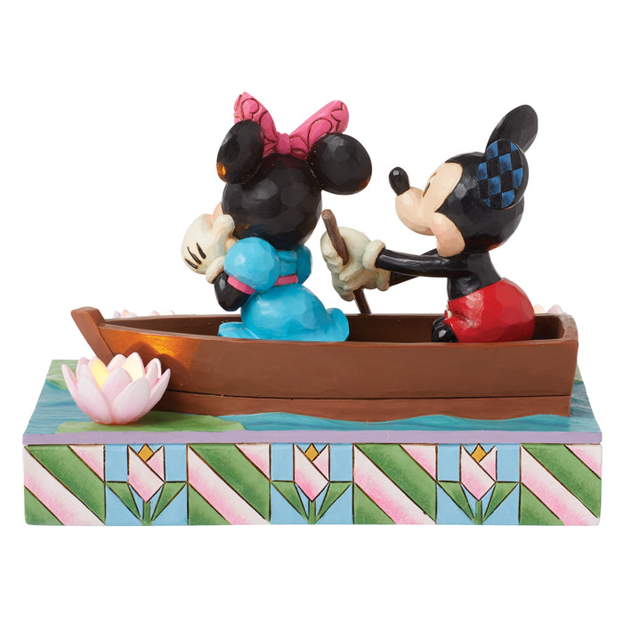 Mickey & Minnie LED Love Rowboat Figurine by Jim Shore