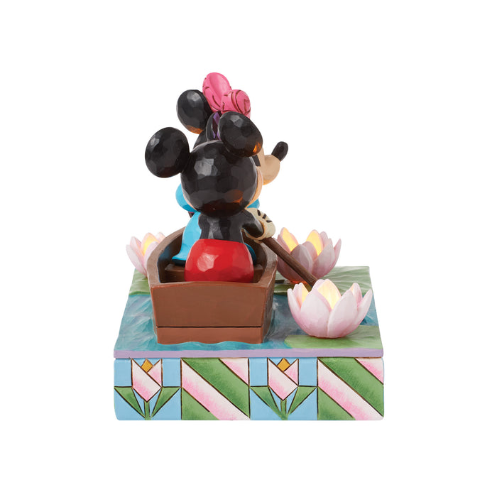 Mickey & Minnie LED Love Rowboat Figurine by Jim Shore