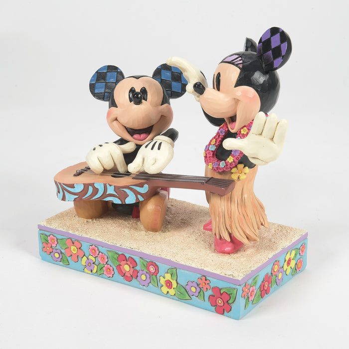 Mickey and Minnie Hawaii Figurine by Jim Shore