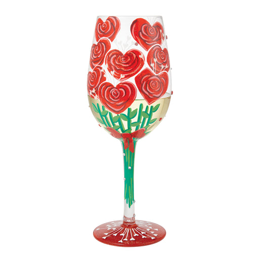 Valentine's Bouquet Lolita Wine Glass