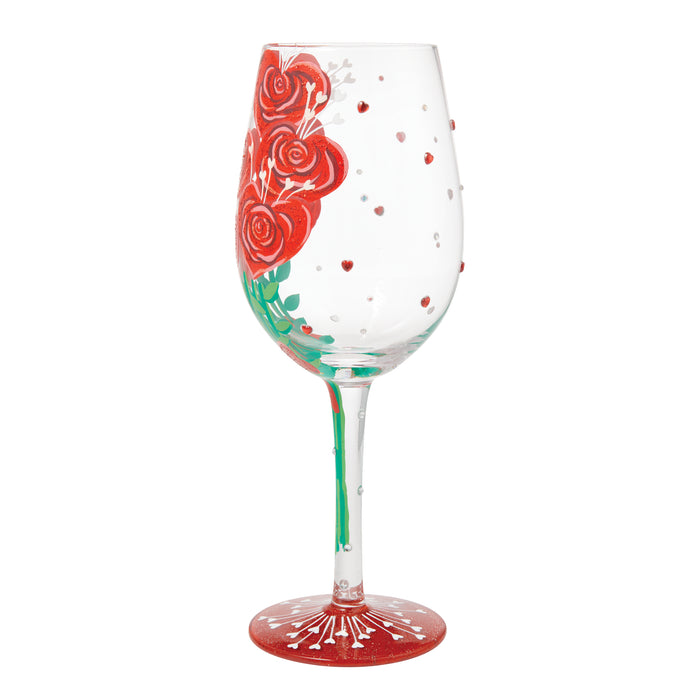 Valentine's Bouquet Lolita Wine Glass