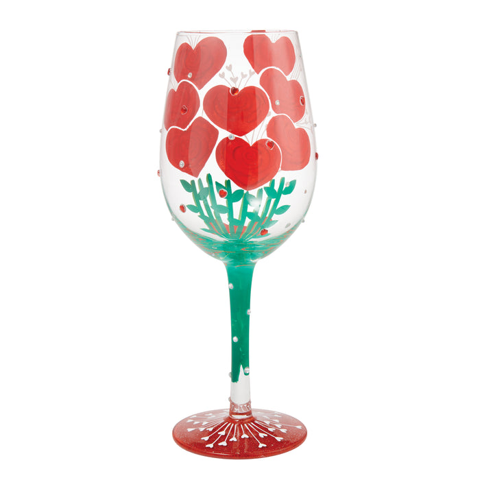 Valentine's Bouquet Lolita Wine Glass