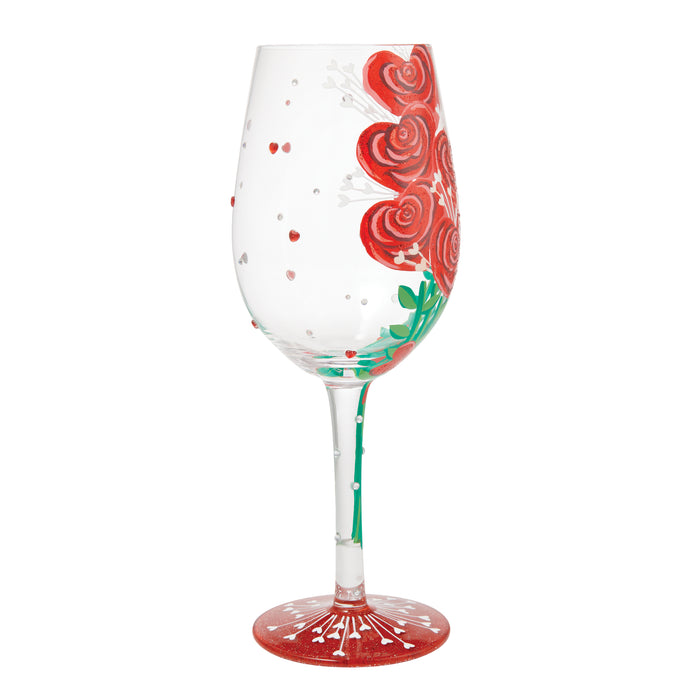 Valentine's Bouquet Lolita Wine Glass