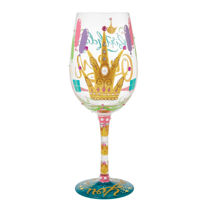 Birthday Queen Lolita Wine Glass