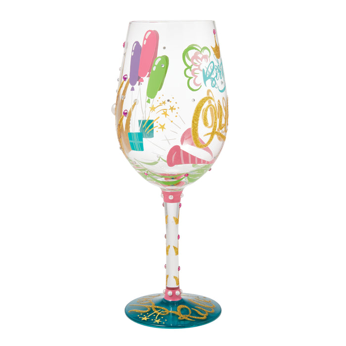 Birthday Queen Lolita Wine Glass