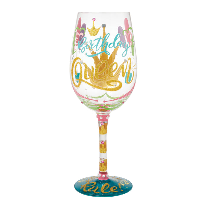 Birthday Queen Lolita Wine Glass