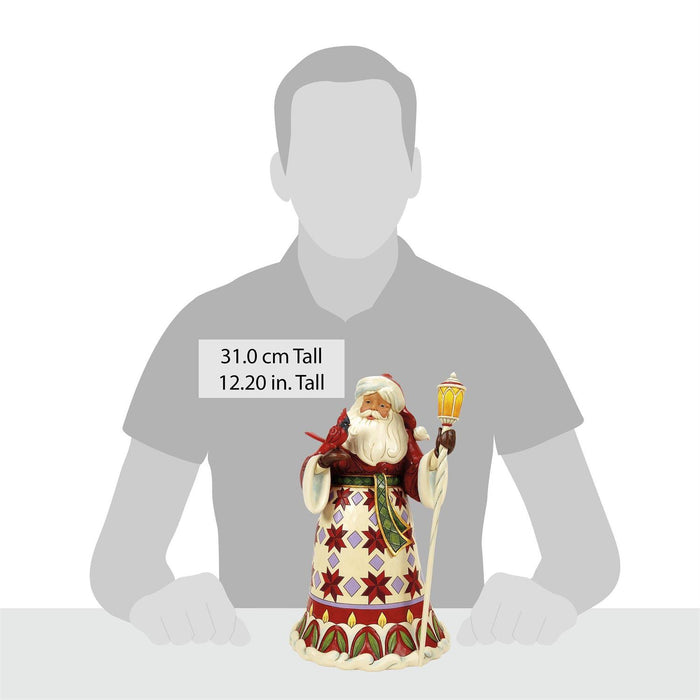 Santa Cardinal on Hand by Jim Shore