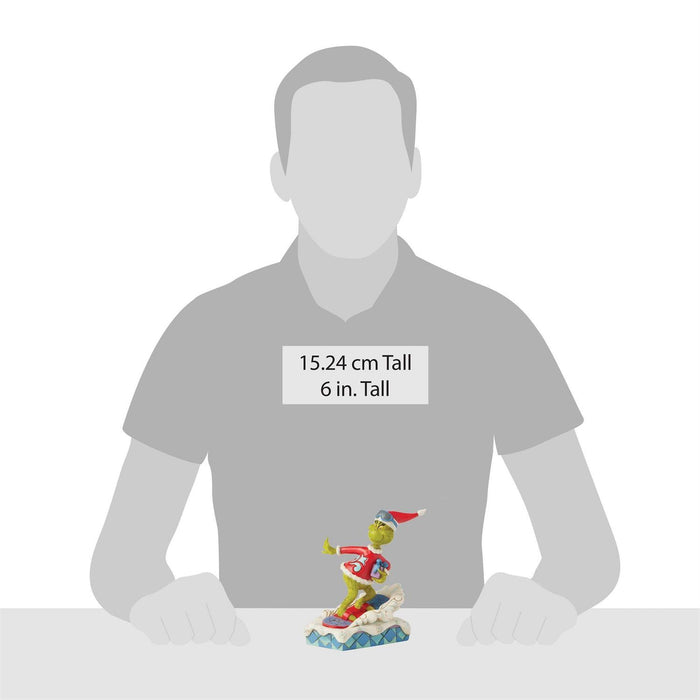 Grinch Snowboarding by Jim Shore