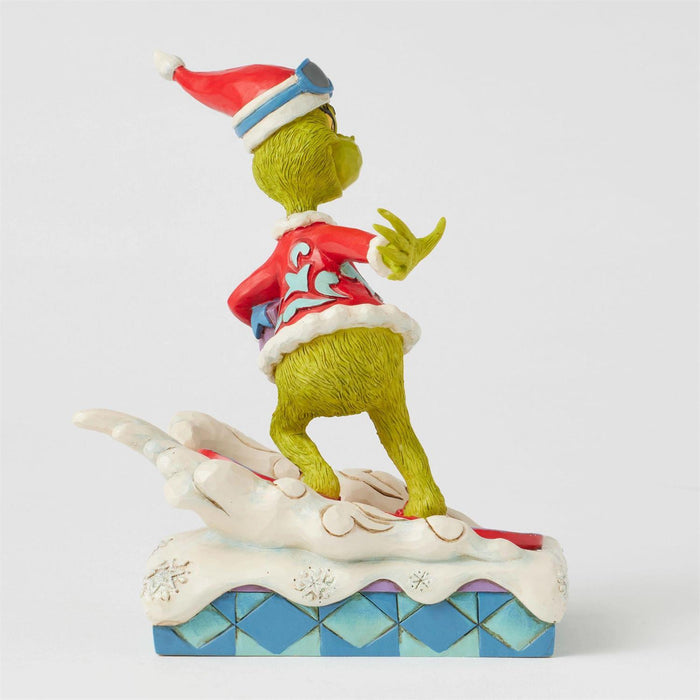 Grinch Snowboarding by Jim Shore