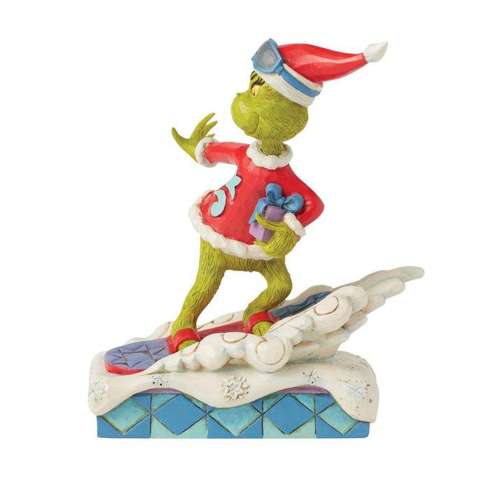 Grinch Snowboarding by Jim Shore