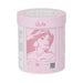 Pink cylindrical container with a portrait illustration and 'Lolita' branding on a white background