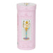 Pink cylindrical Disney Princess gift box with a glass design on a white background