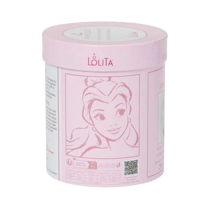 Pink cylindrical container with a character illustration and 'Lélita' branding on a white background