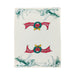 Decorative paper with 'Merry Christmas' banners and wreaths on a white background