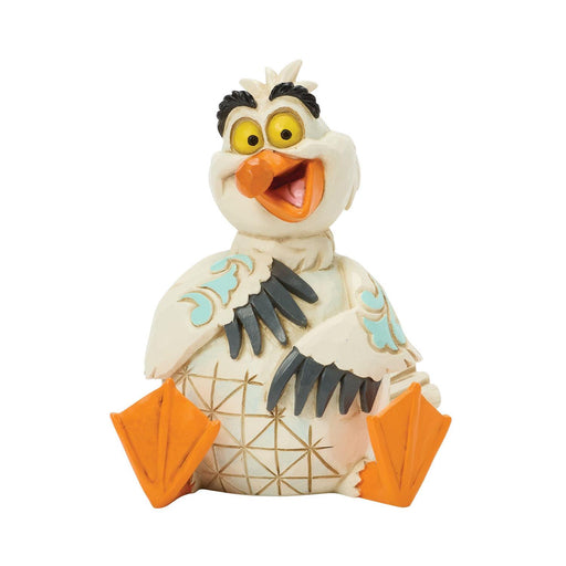 Animated character figurine with a surprised expression on a white background