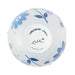 White ceramic bowl with blue floral patterns and 'Lolita' branding on a white background