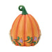 Decorative pumpkin with floral patterns on a white background