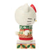 Hello Kitty figurine wearing a Christmas sweater on a white background